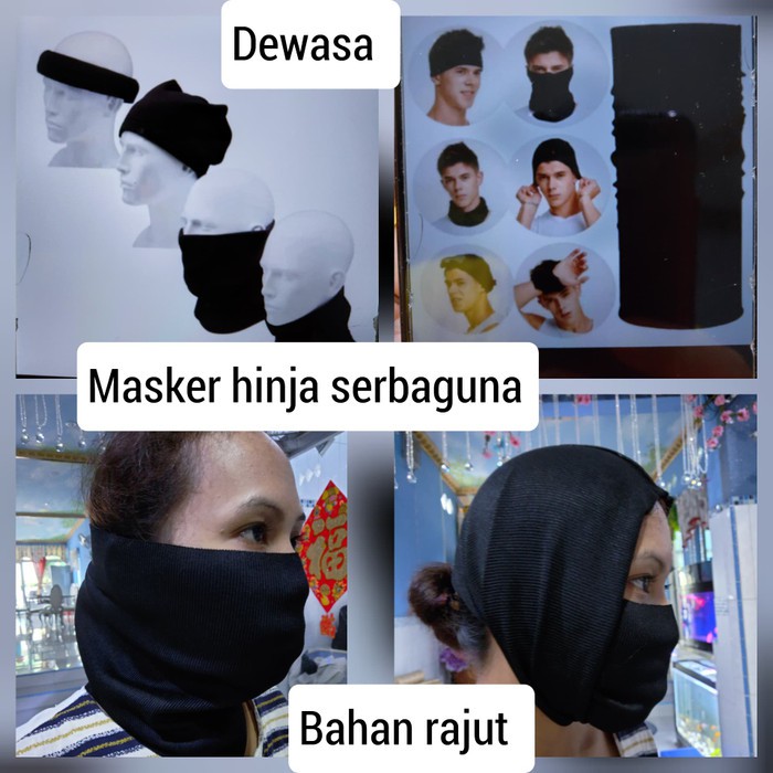 [MNS01] Masker Ninja Buff Wajah Serbaguna Multifungsi Bahan Halus Nyaman