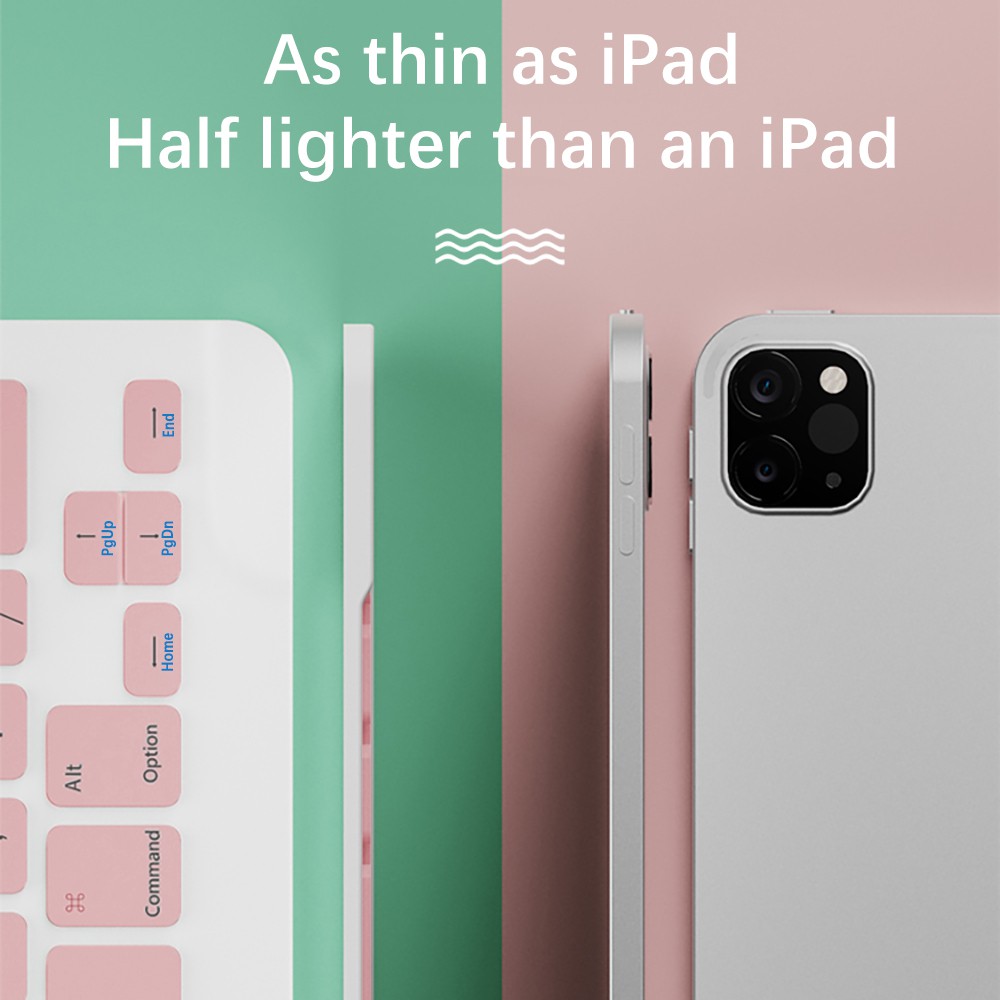 10 inch Wireless Bluetooth Keyboard Mouse Set Lightweight Portable For iPad Samsung Xiaomi Phone-2