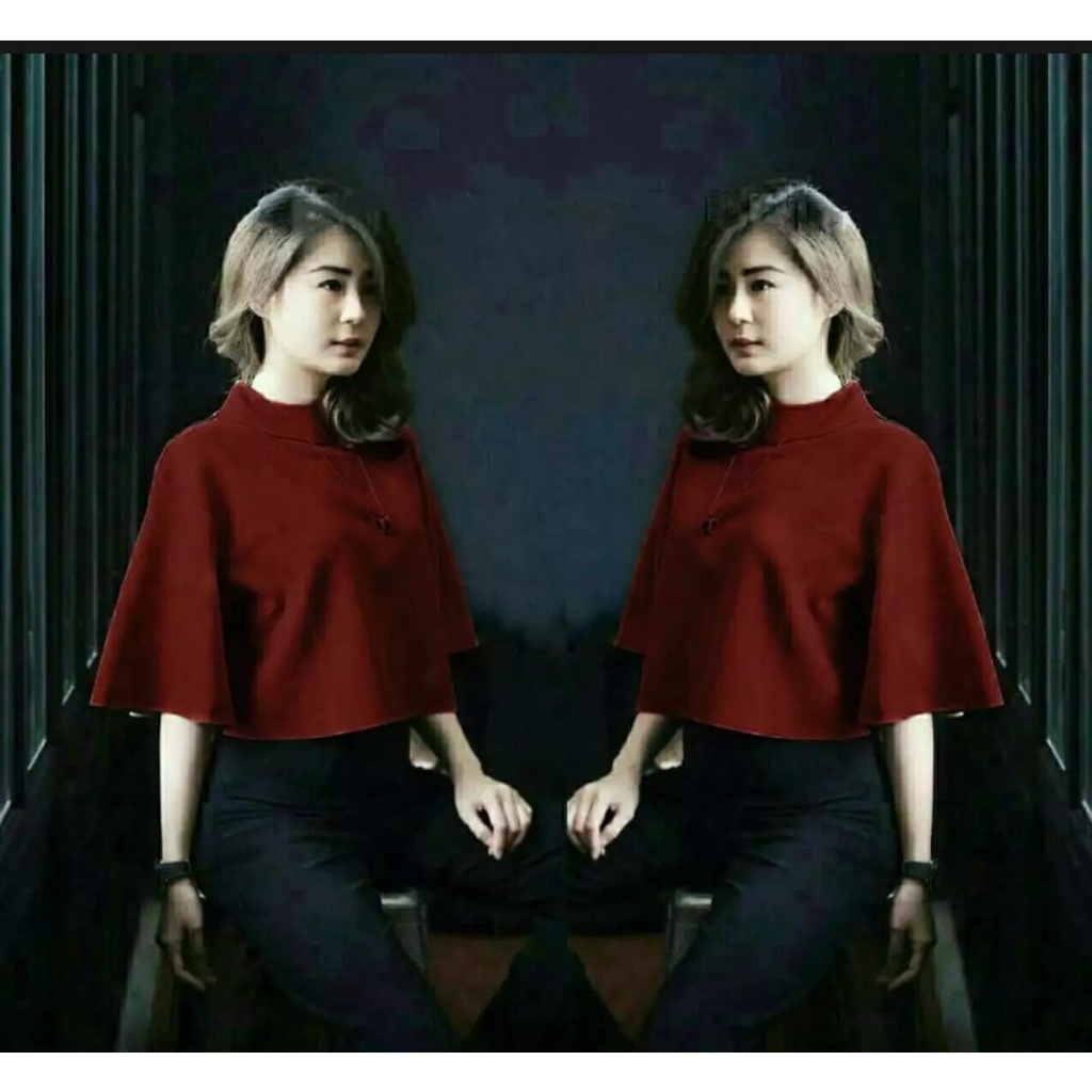INV - BLOUSE WANITA / BLOUSE RARA / RARA BLOUSE / MAROON / CASUAL