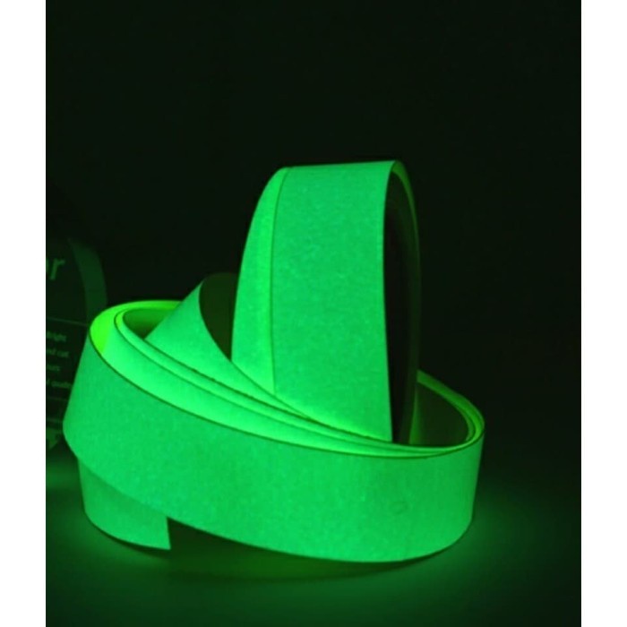 

GLOW IN THE DARK TAPE 5CMX10METER FOSFOR LAKBAN SELOTIP K3 RAMBU