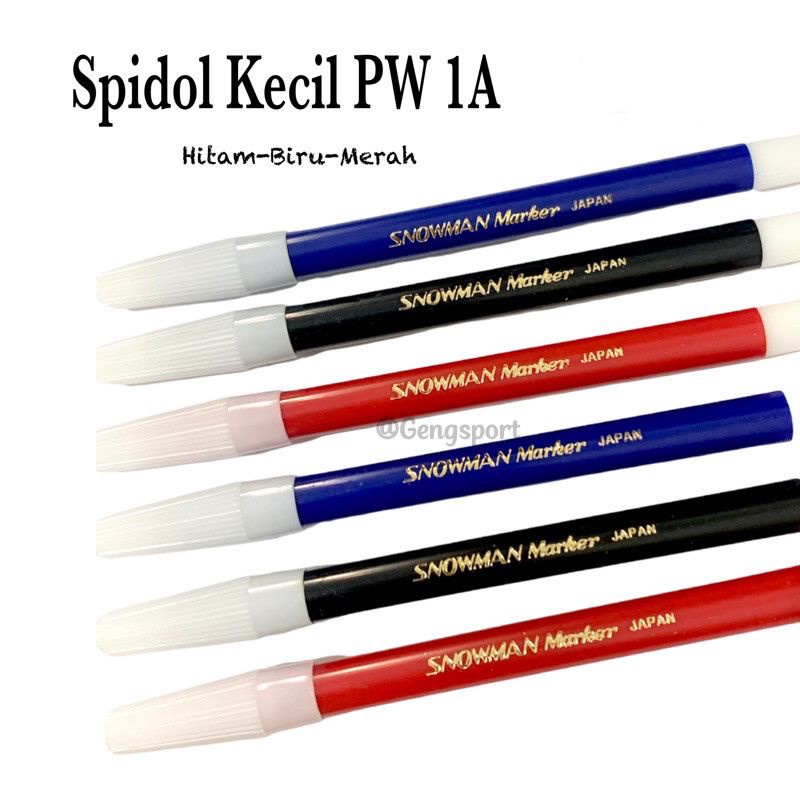 

Spidol Snowman Kecil PW 1A Eceran Hitam/Biru/Merah ORI