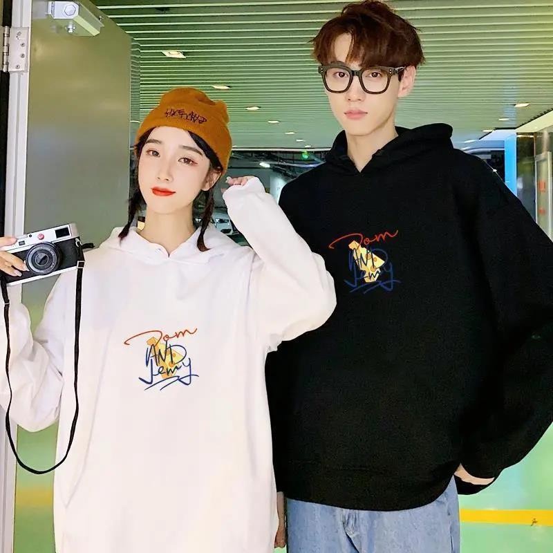 Promo COD Hoodie Couple Cewek/Cowok Hits Kekinian Korean Style Trift Hoodie Jumper Switer Jemper Hodiie Hudy Hodei Coupl Kapel Kapelan Pasangan Pria Wanita Cewek Cowok Distro Original Murah Keren Warna Hitam Putih Polos Ukuran Jumbo Oversize Kekinian