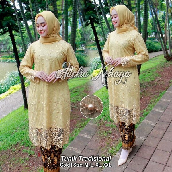 Setelan Kebaya Modern Tille Putih dan Warna Lain nya