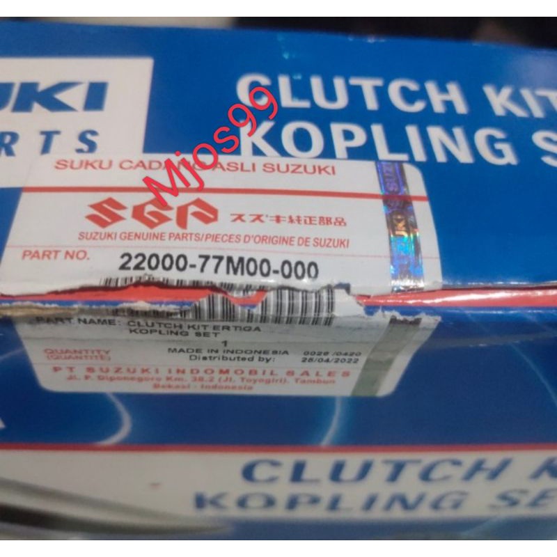 KOPLING SET ALL NEW ERTIGA ASLI