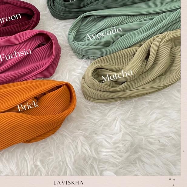 Pleated Shawl Pashmina Plisket Malaysia cerutty babydoll