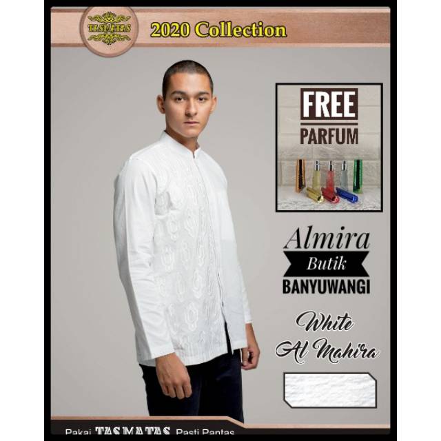 Baju Koko Tasmatas 2020 type WHITE AL MAHIRA