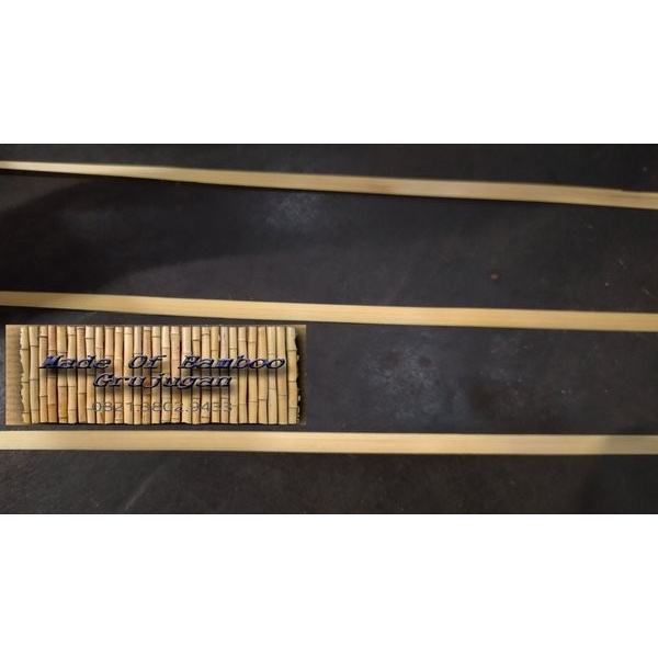 iratan lembaran bambu anyaman bahan kerajinan anyaman bambu 60x0.7cm isi 500 lembar iratan