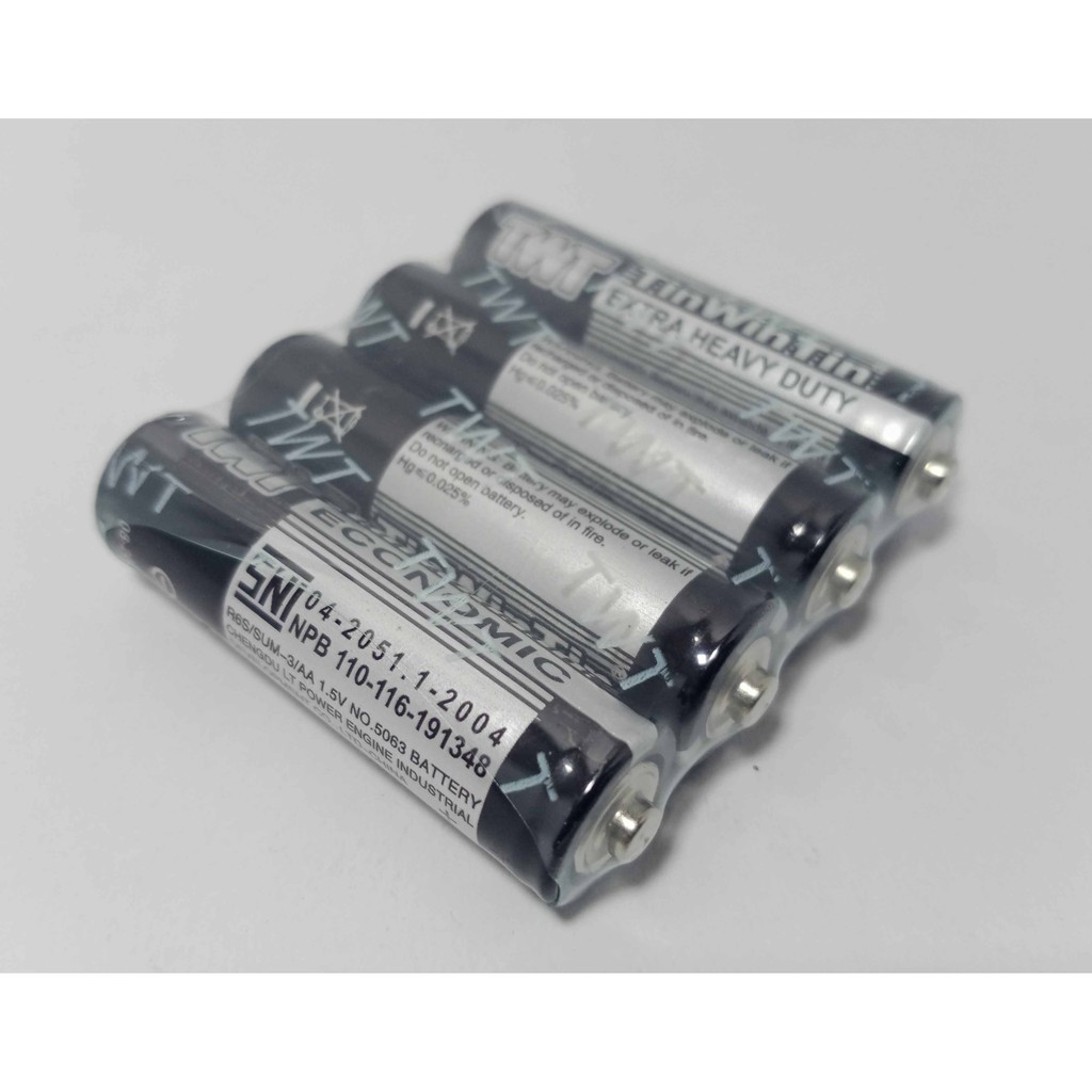 BATERAI BATTERY BATRE AA/A2 TWT Hitam