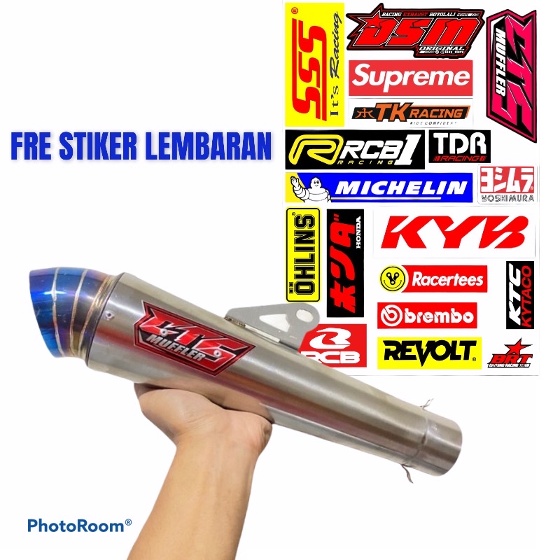 knalpot Racing CTS muffler keong Blue