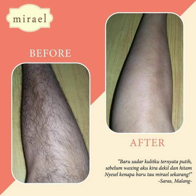 MIRAEL SUGAR WAX HONEY WAXING KIT pencabut bulu kaki ketiak ketek