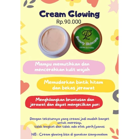CREAM GLOWING F2 BEAUTY SKINCARE