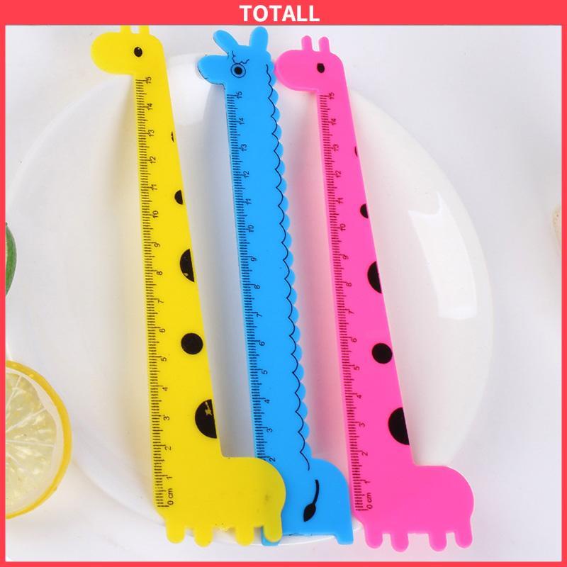 

COD Penggaris Pelajar Kartun Hewan Jerapah Anak-anak Penggaris Siswa 15cm-Totall