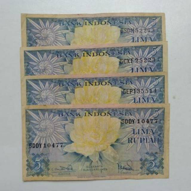 Paket uang mahar nikah kertas 20 rupiah atau rp20 kondisi bagus B