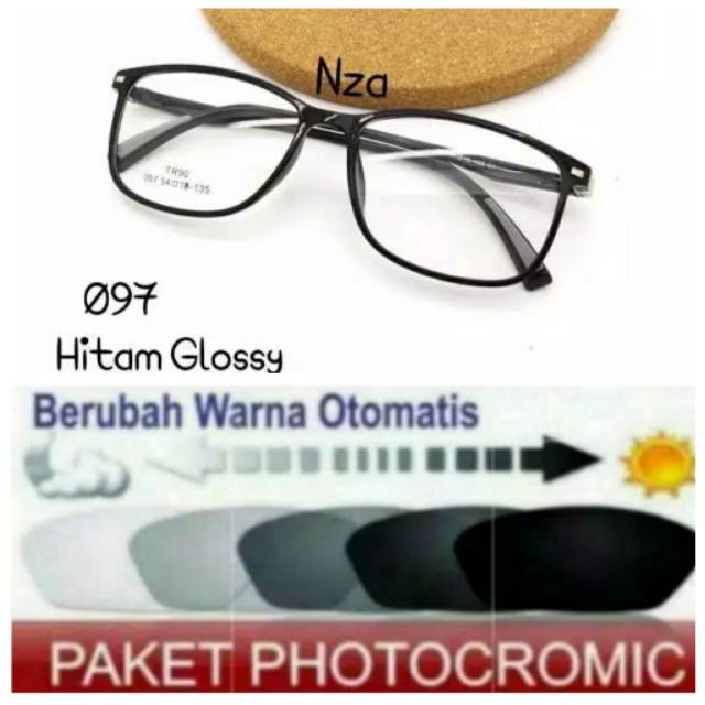 Frame Kacamata Terbaru Anti Radiasi PHOTOCROMIC, Kaca mata Minus, Kacamata Plus, Kaca mata Elastis