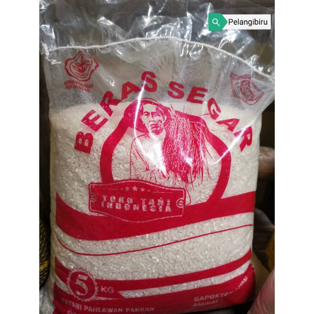 

Beras merk segar berat 5 kg