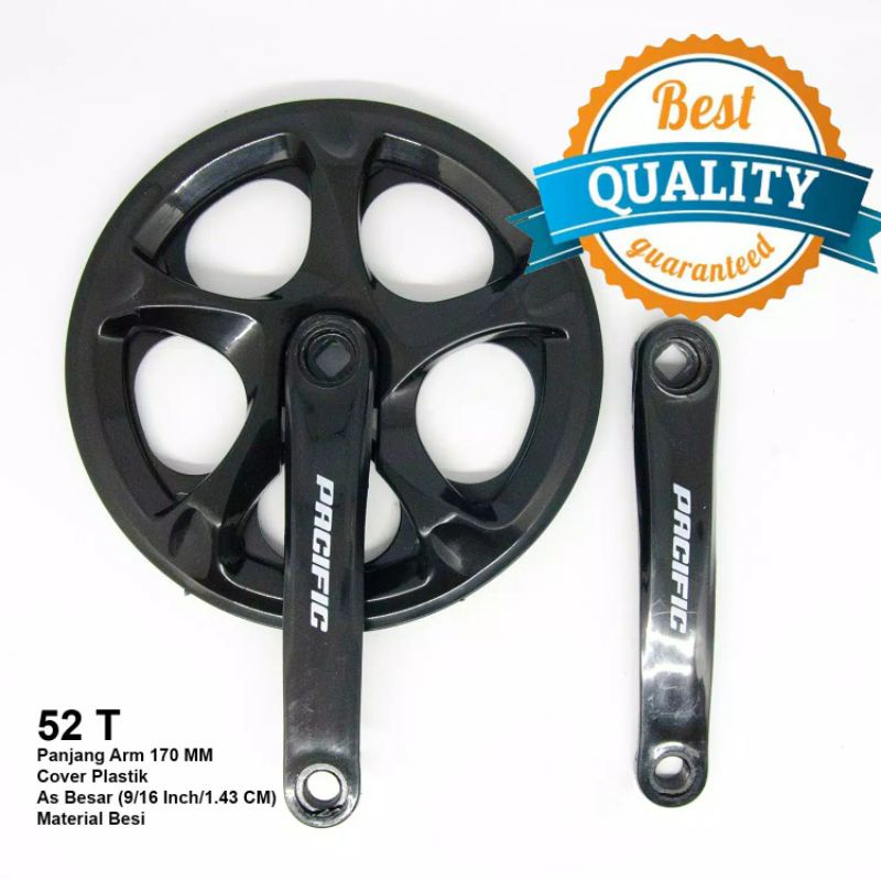 Crank 52T Pasific Single Speed Sepeda Lipat Minion Fixi Minitrek