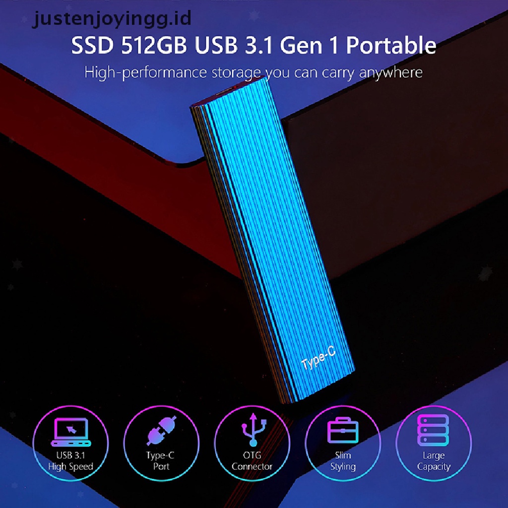 / / Justenjoyingg.id / Mini Portable SSD 1TB 2TB 4TB 8TB Eksternal USB 3.1 Tipe C