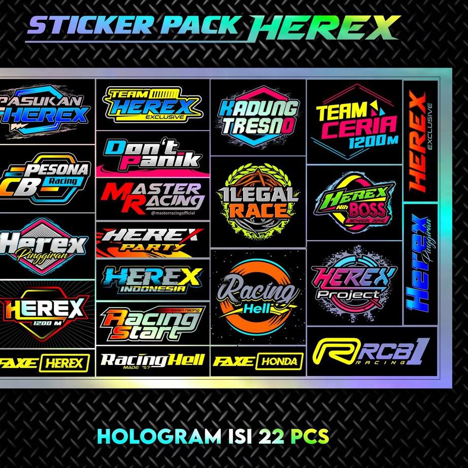 

[Stok.banyak]⭐ STICKER RACING HOLOGRAM / STIKER PACK / STIKER HOLOGRAM / STICKER BALAP VOL.4[@NEWk20