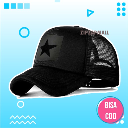 Topi Baseball Pria Wanita - Topi Sepeda Kekinian - Topi Cowok Keren Murah - Topi hitam Original