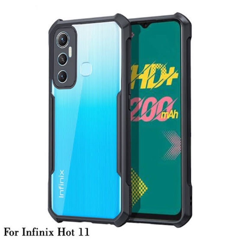 Anti shock Fuze Case infinix Hot 8/ Hot 10S/ Hot 10 Play/ Hot 11 Shockproof Case Acrylic