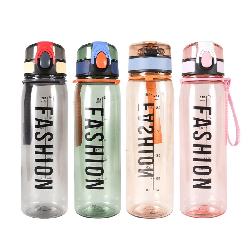 Botol Minum / Tempat Minum Fashion Clip Sport 600ml BPA FREE 7918