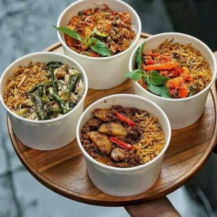 Rice bowl cup 650ml + bubble wrap