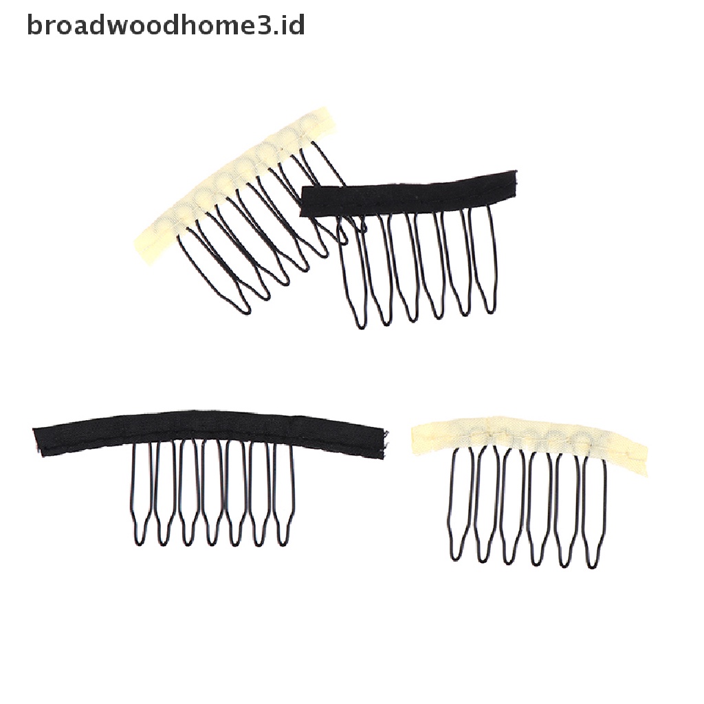 12pcsset Klip Sisir Wig Rambut Atas Bahan Lace