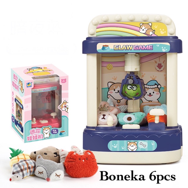 [MS]Mainan Anak Claw Machine / Mesin Tangkap Boneka / Mesin Capit Boneka Seperti Time Zone