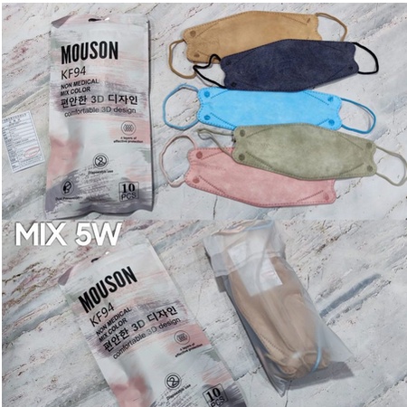 MASKER KF94 MOUSON ISI 10PCS ORIGINAL PREMIUM BEST SELLER KF94