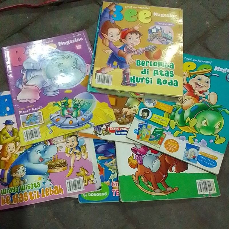 BUKU MAJALAH ANAK,MAJALAH BEE, JUNIOR PENGETAHUAN,BEKAS, ORIGINAL