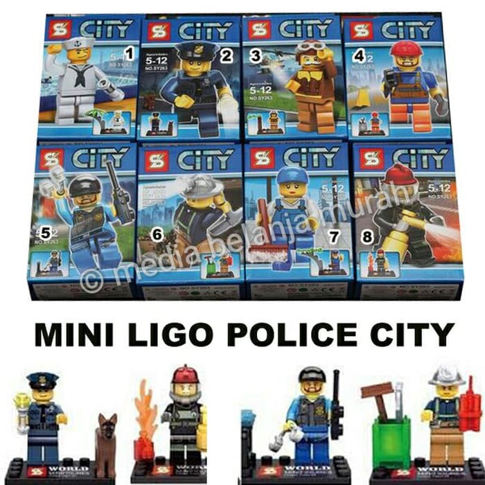 Grosir MINI LIGO KARAKTER POLICE CITY MAINAN  LEGO  UNIK  