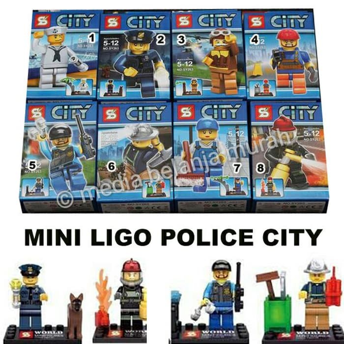 Grosir MINI LIGO KARAKTER POLICE CITY  MAINAN LEGO  UNIK 