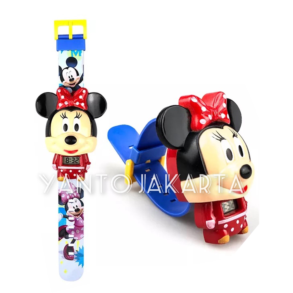 JAM TANGAN ANAK MINNIE MOUSE PENCET JT1177 ANAK GROSIR MURAH