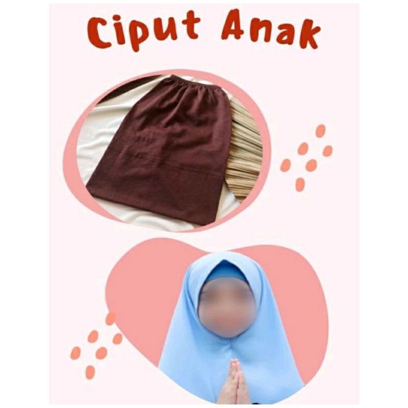 Ciput Rajut Jilbab Anak / Dalaman Jilbab Anak