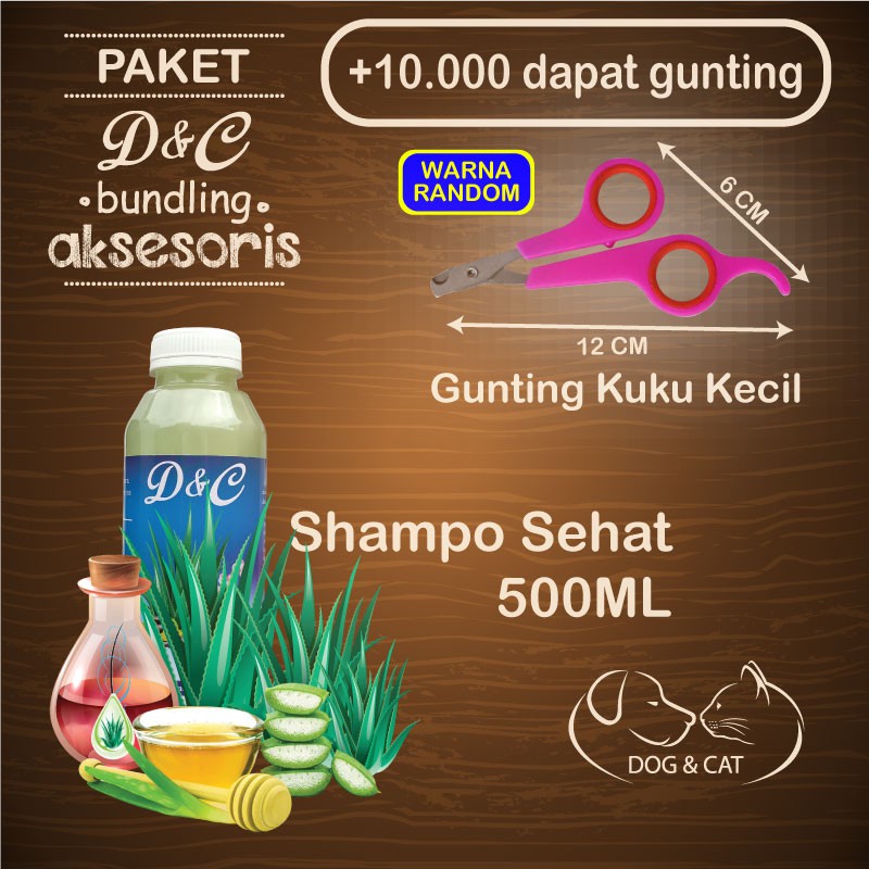 Shampo Kucing Shampo Anjing Lidah Buaya Plus Gunting Kuku Per Paket