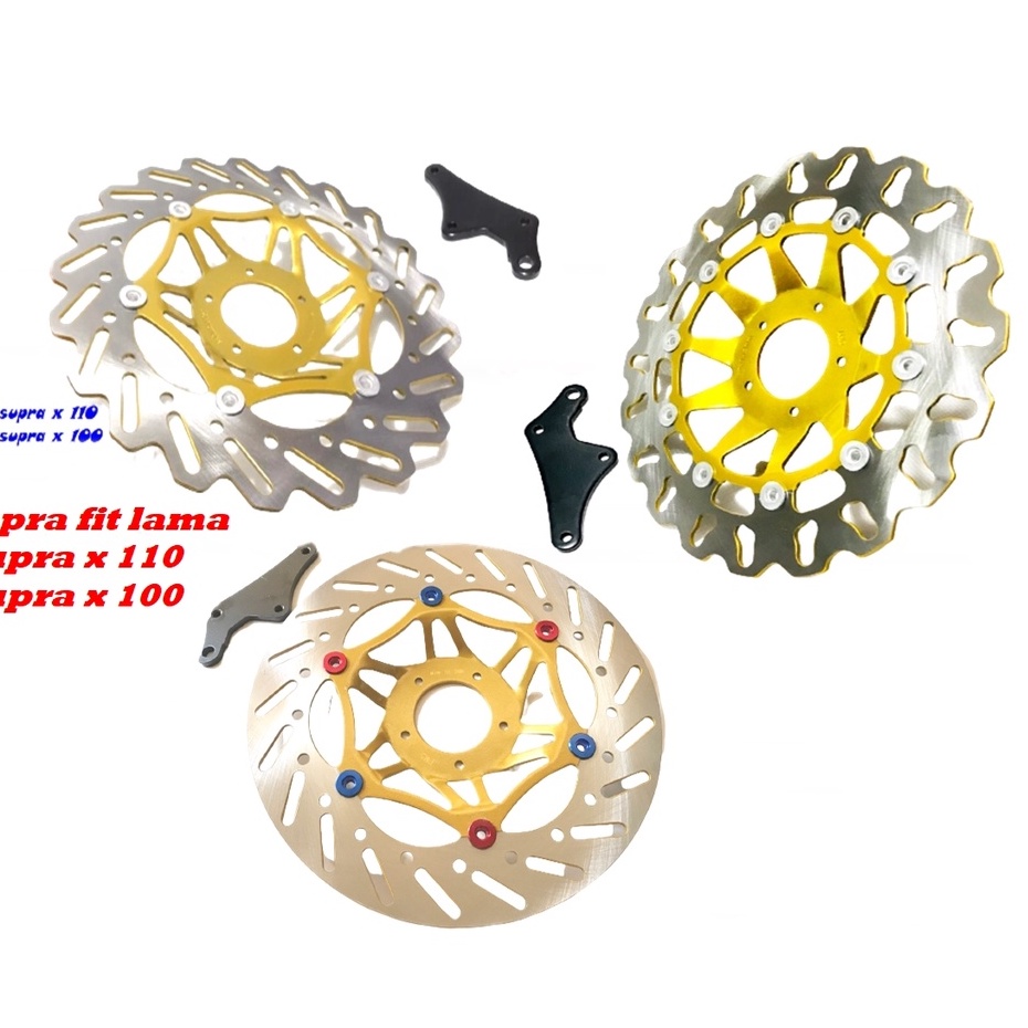piringan cakram depan supra x supra fit grand legenda disk cakram depan 300 mm plus breket
