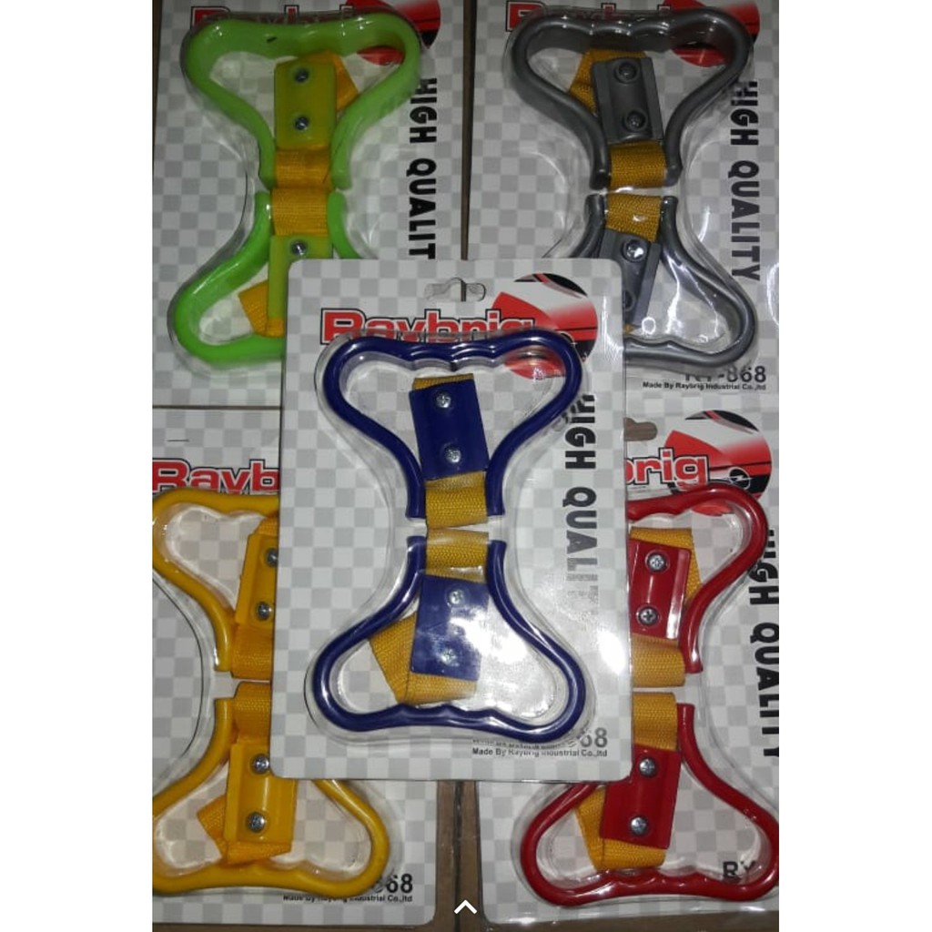 pegangan tangan mobil handel handle model bus way tipe double UNIVERSAL MERAH KUNING BIRU HIJAU