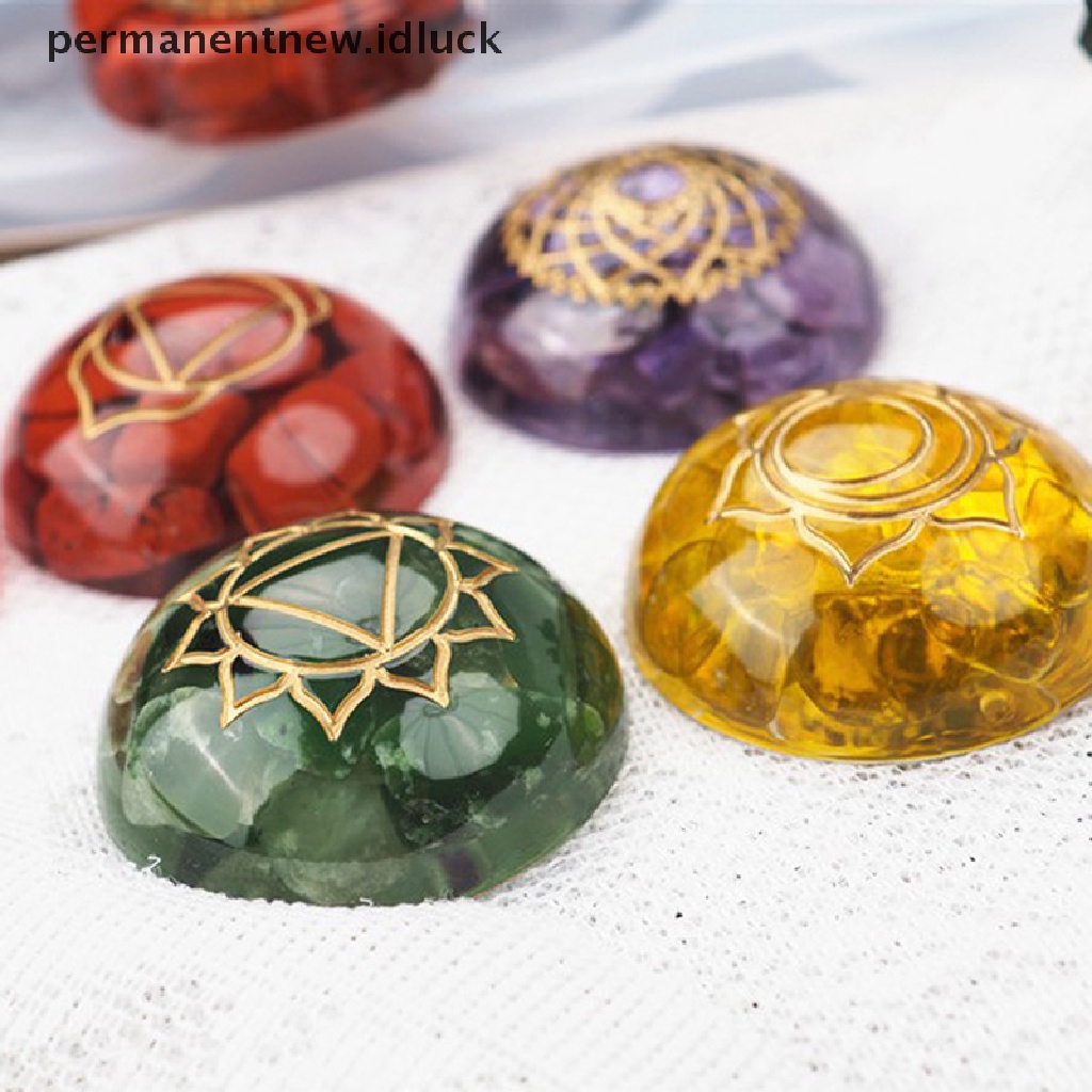 2 Pcs Cetakan Resin UV 7 Chakra Bahan Silikon Untuk Aksesoris Liontin Perhiasan