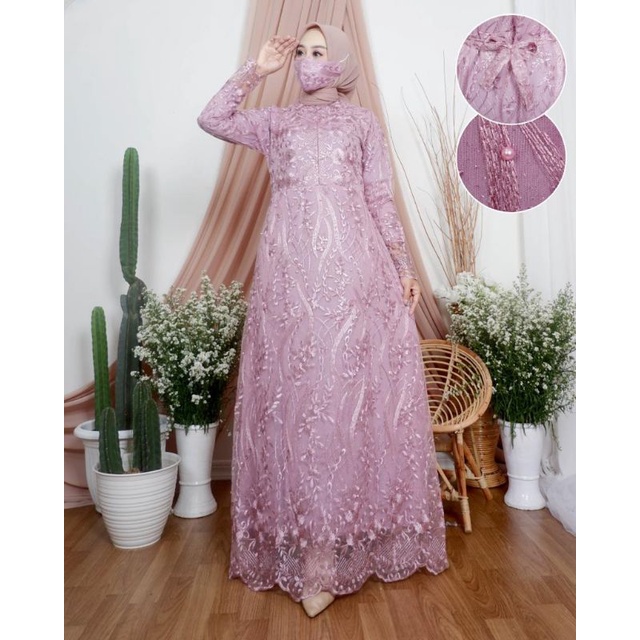 KEBAYA BUSUI//GAMIS KAIRA BRUKAT//GAMIS PESTA//KEBAYA BRUKAT//GAMIS BUSUI//KEBAYA MEWAH//BY NJ