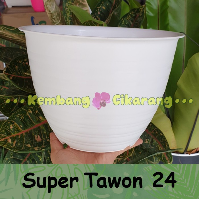 POT SUPER TAWON ST 24 diameter 24cm pot bunga model tawon tebal bagus halus murah grosir