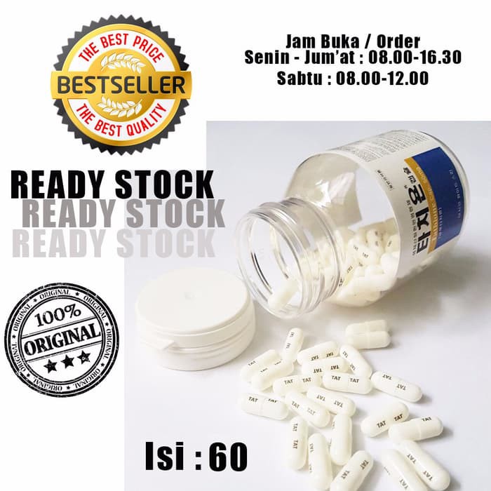 Ori Pil Pemutih Badan Isi : 60 Tathion / Tathione Korea, Dijamin Asli/Ori 1134