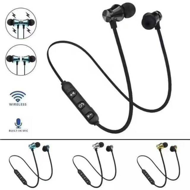 [BISA COD] HEADSET BLUETOOTH MAGNET / EARPHONE BLUETOOTH MAGNETIC XT11 / MG10