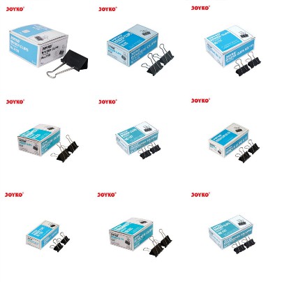 ( Box 6 - 12 Pc ) JOYKO BINDER CLIP - KLIP PENJEPIT KERTAS / MEMO 105 / 107 / 111 / 155 / 200 / 260 / 280