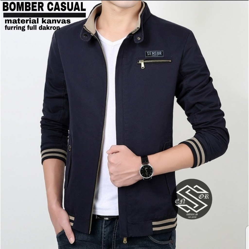 JAKET BOMBER CASUAL ALA KOREA