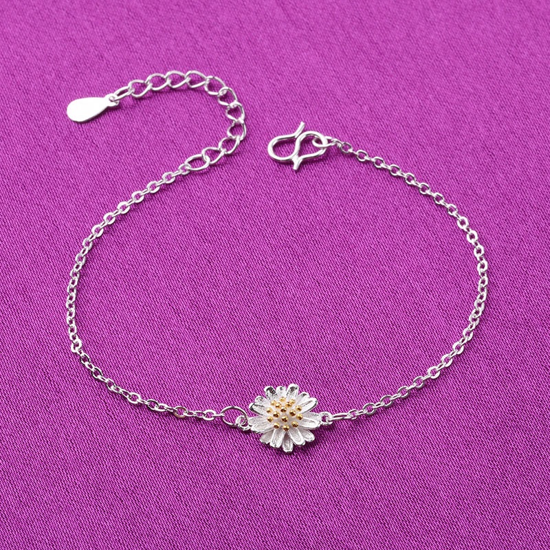 Gelang Rantai Bahan 925 Silver Untuk Wanita - PD