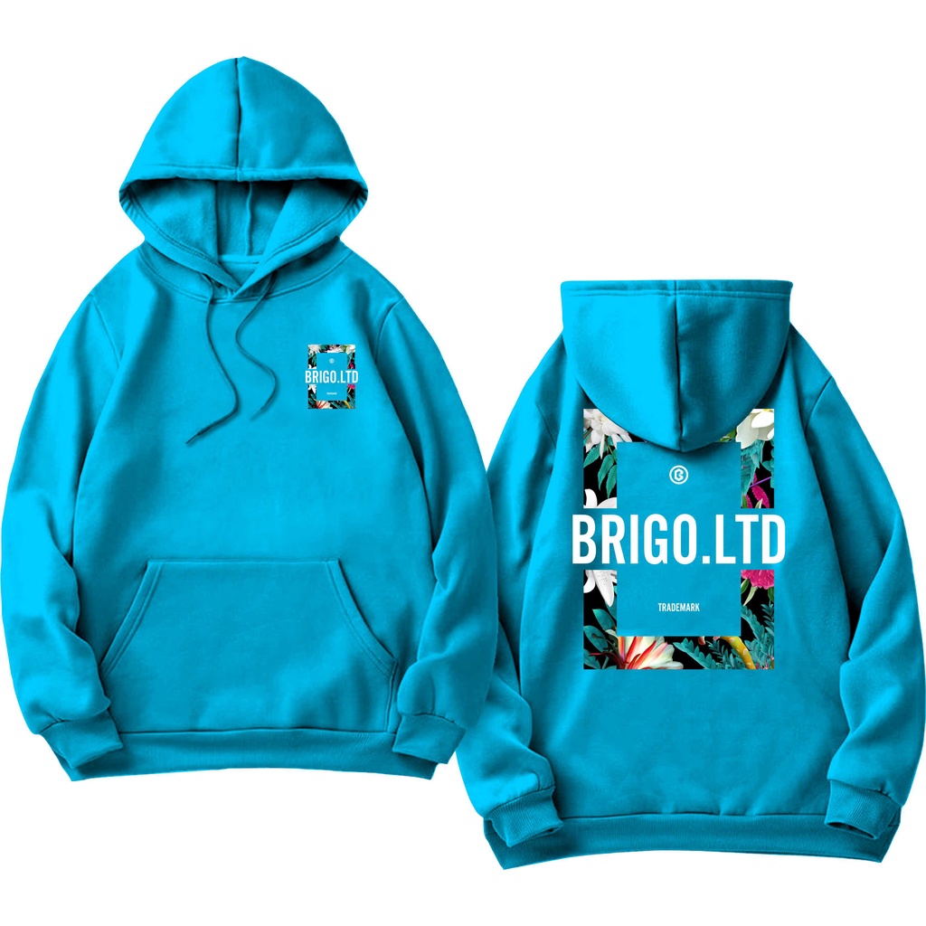 BRIGO Jumper Hoodie FLOWER II Sweater Hoodie BRIGO LOWER Sablon DTF Fleece Cotton II SIZE M-XXL (Pria &amp; Wanita) Free stiker&amp;Gantungan Kunci