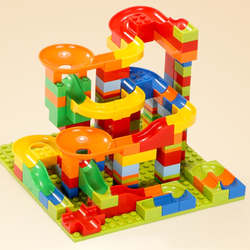 Mainan Edukasi Anak Track Maze Toy Bricks Marble Race Run Maze- mainan bangunan