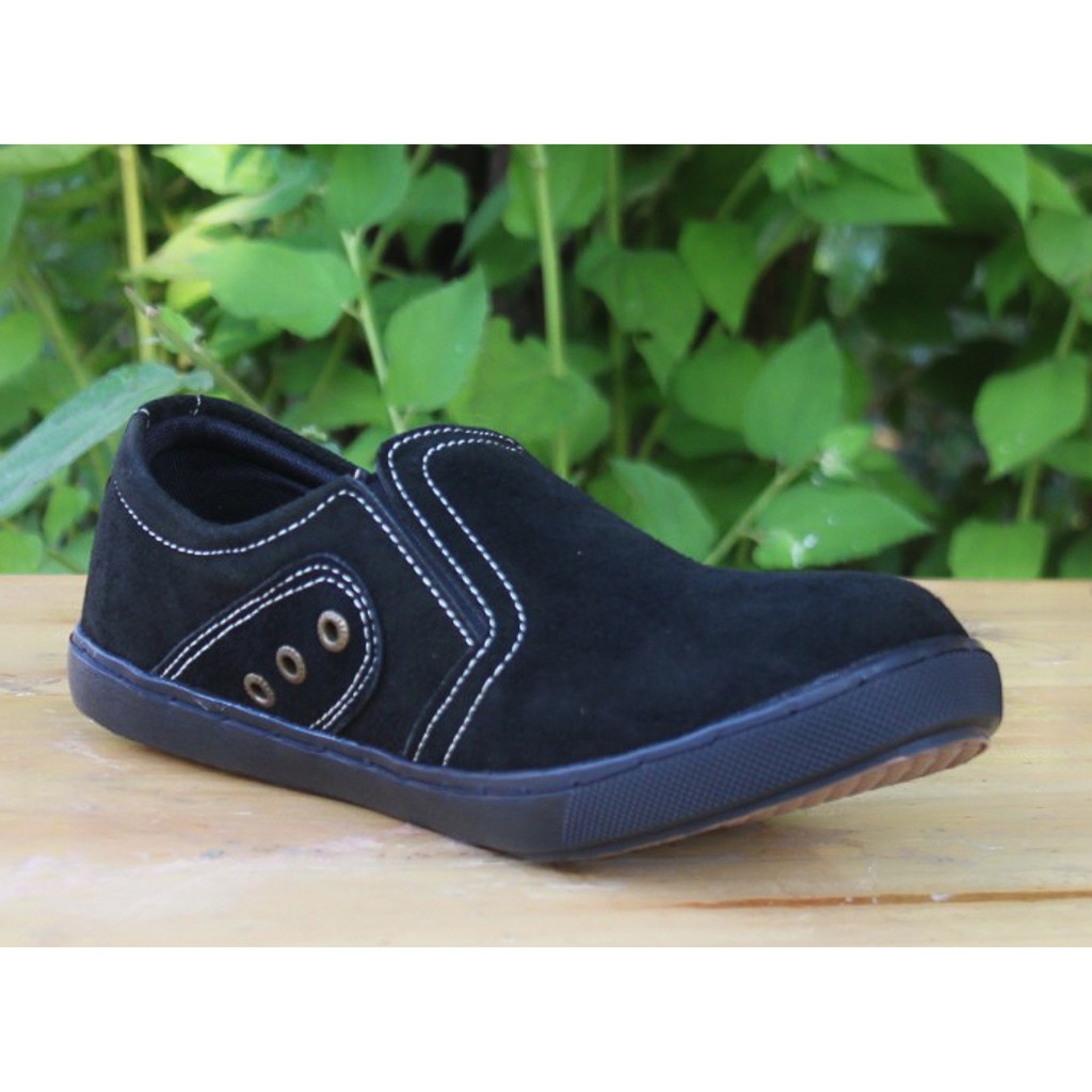 Sepatu Pria Kulit Asli Rasheda 015 Kasual Slip On