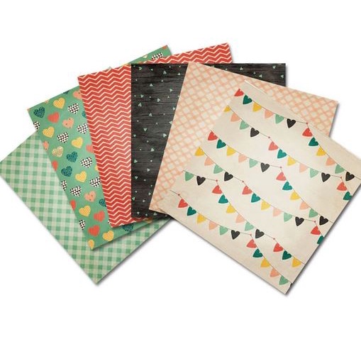 Scrapbooking Patterned Paper 6&quot;x6&quot; - Sweet Love (24 sheets)