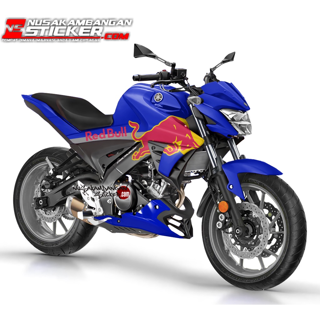 Stiker VIXION R BANTENG MERAH BIRU